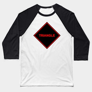 Black Red Triangle Baseball T-Shirt